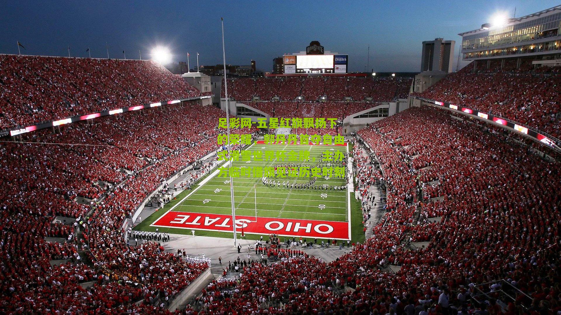 五星红旗飘扬下的荣耀，郭丹丹首夺自由式滑雪世界杯金牌，主办方临时借旗见证历史时刻